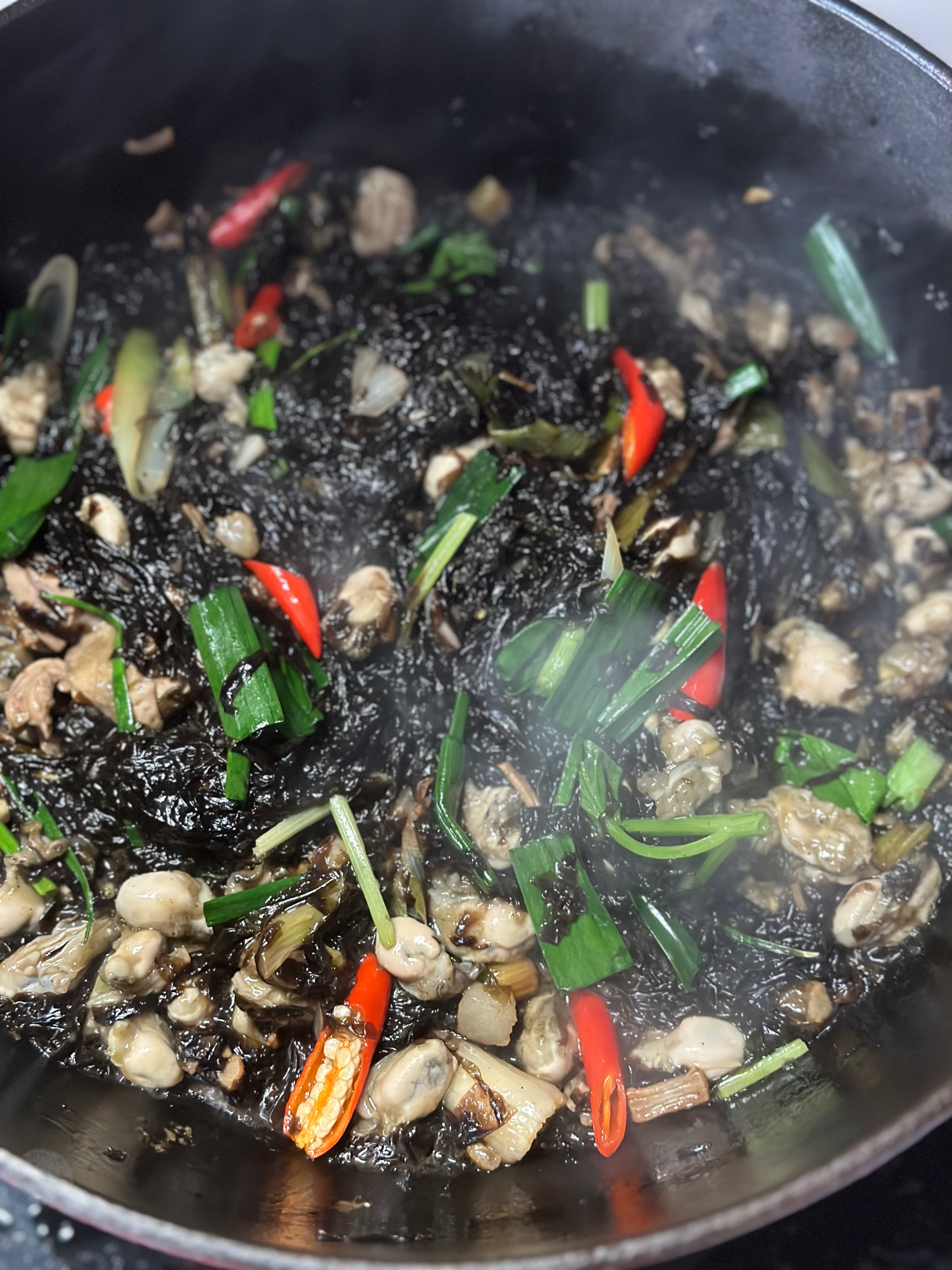 平潭海蛎煮紫菜的做法 步骤10
