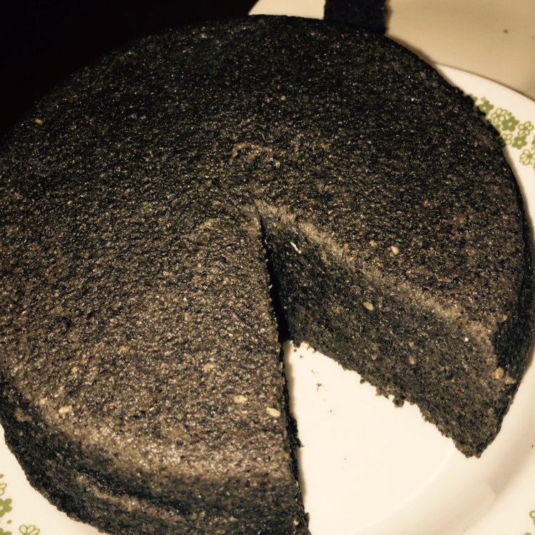 七分钟用微波炉做芝麻豆渣蛋糕