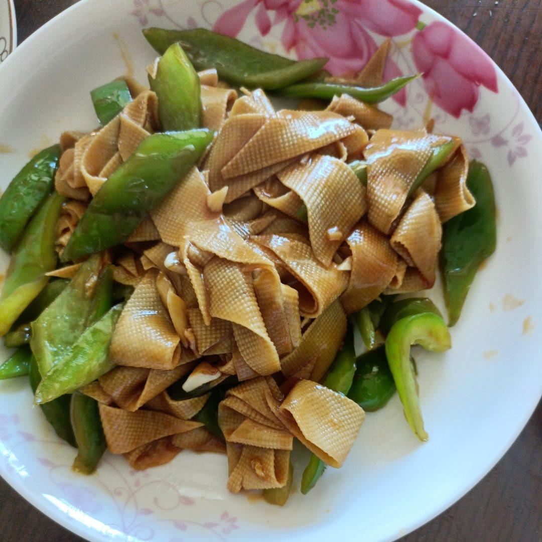 尖椒炒豆皮➕灵魂汤汁
