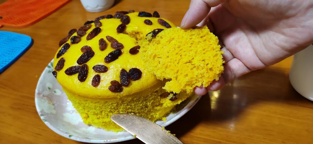 南瓜发糕 Steamed Pumpkin Cake