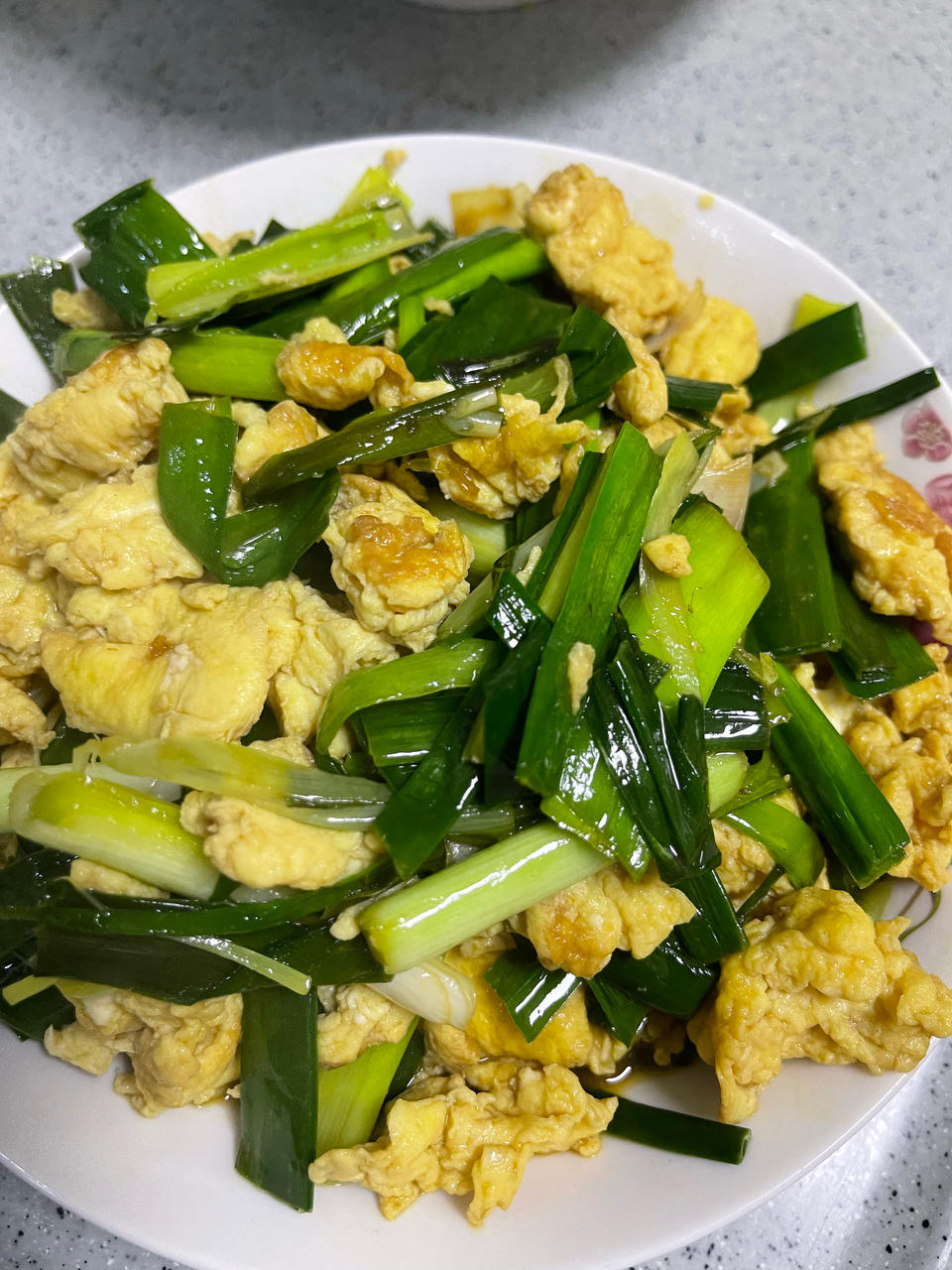 大蒜叶（豆干）炒蛋
by wqy