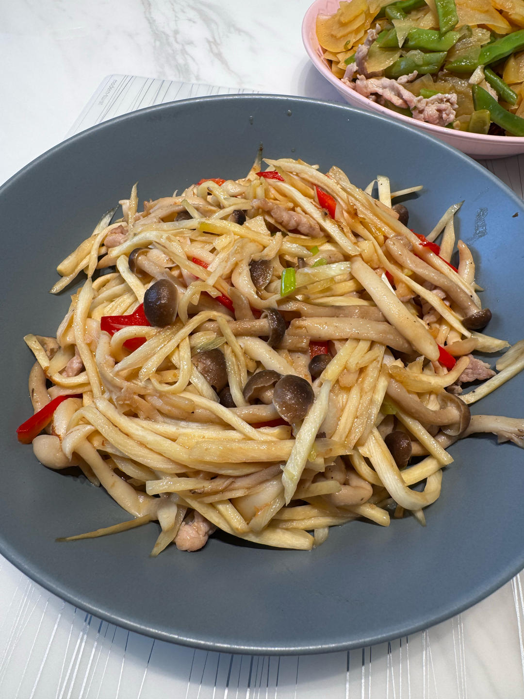 茭白炒肉丝