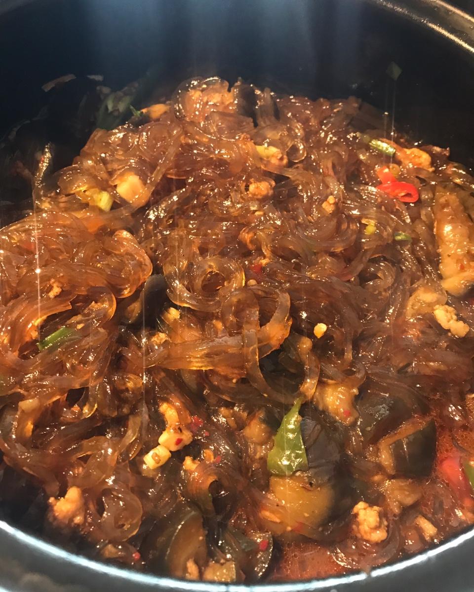 肉末茄子粉丝煲