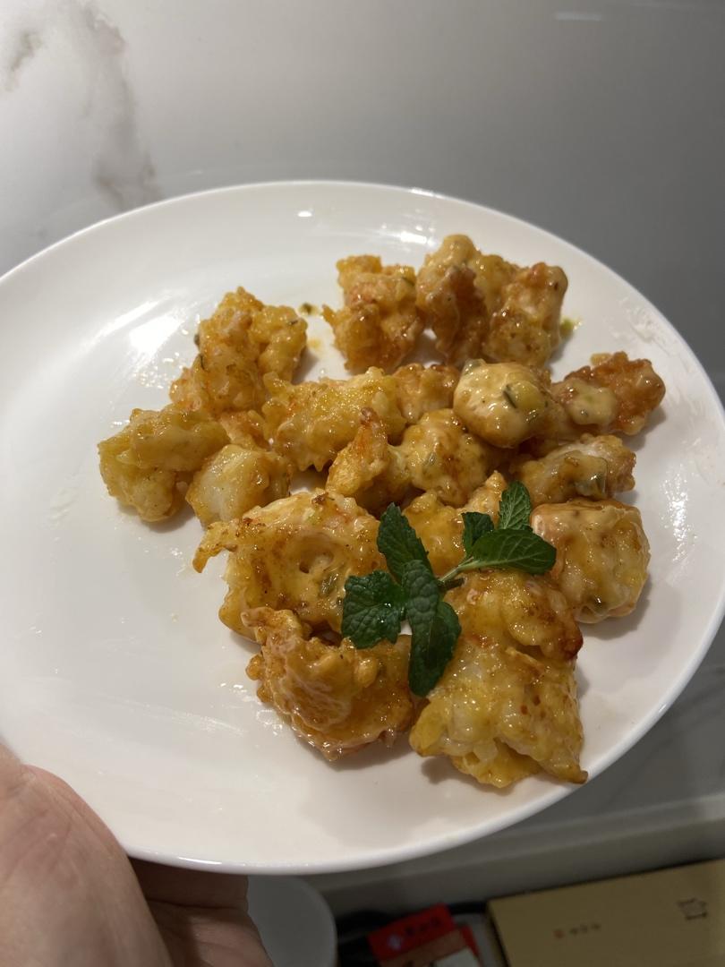 柏悦平替版芥末虾球