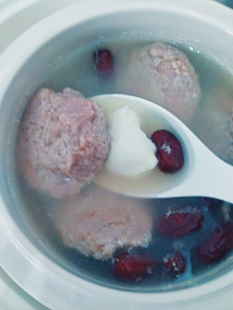 鸡蛋肉饼汤