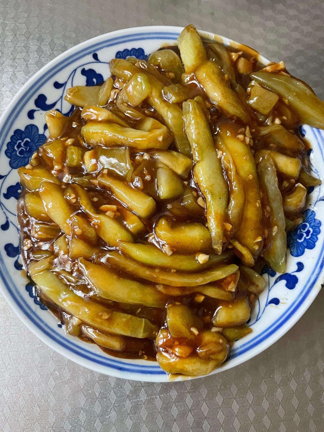 低脂版蒜香茄条