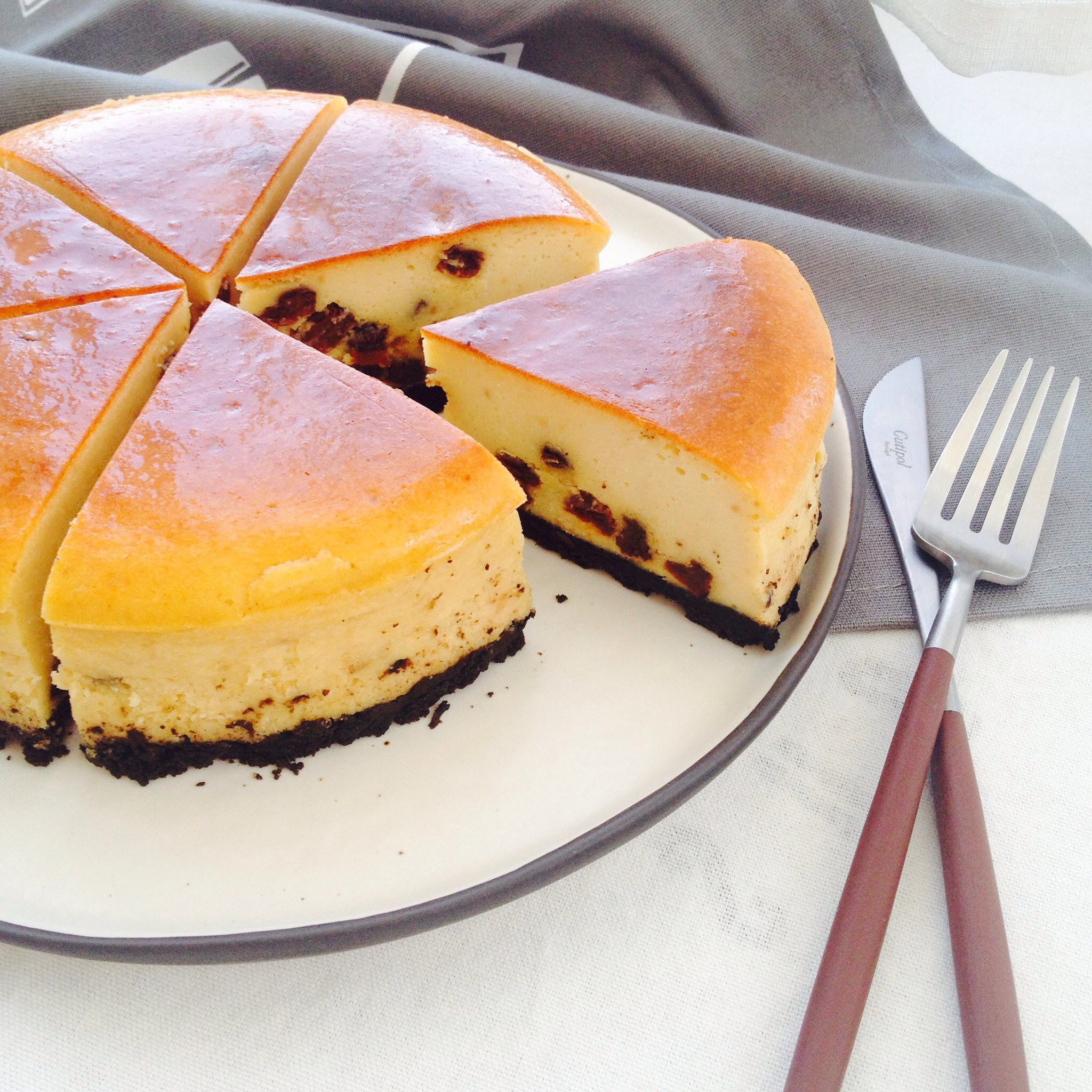 嫁给耳朵儿做的百利甜提子芝士蛋糕