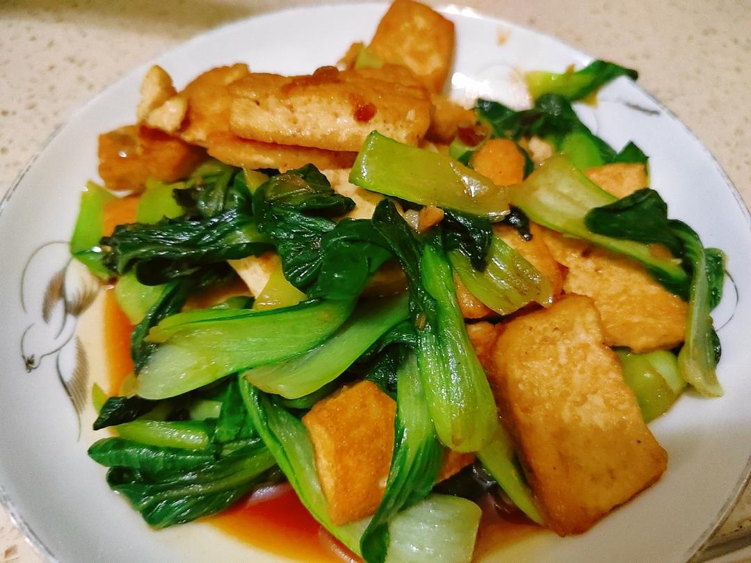 青菜炒豆腐