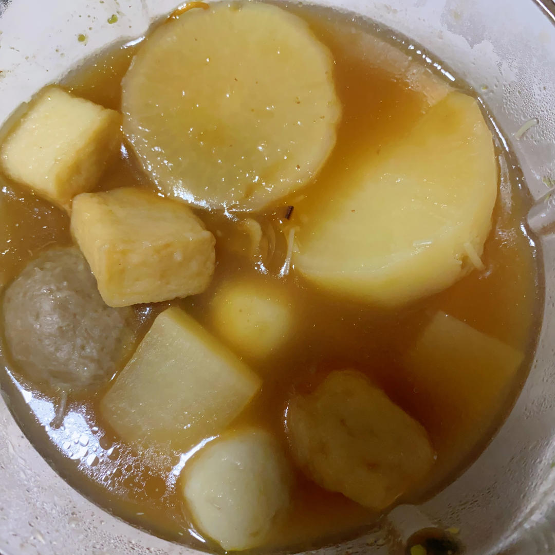 极简版关东煮萝卜