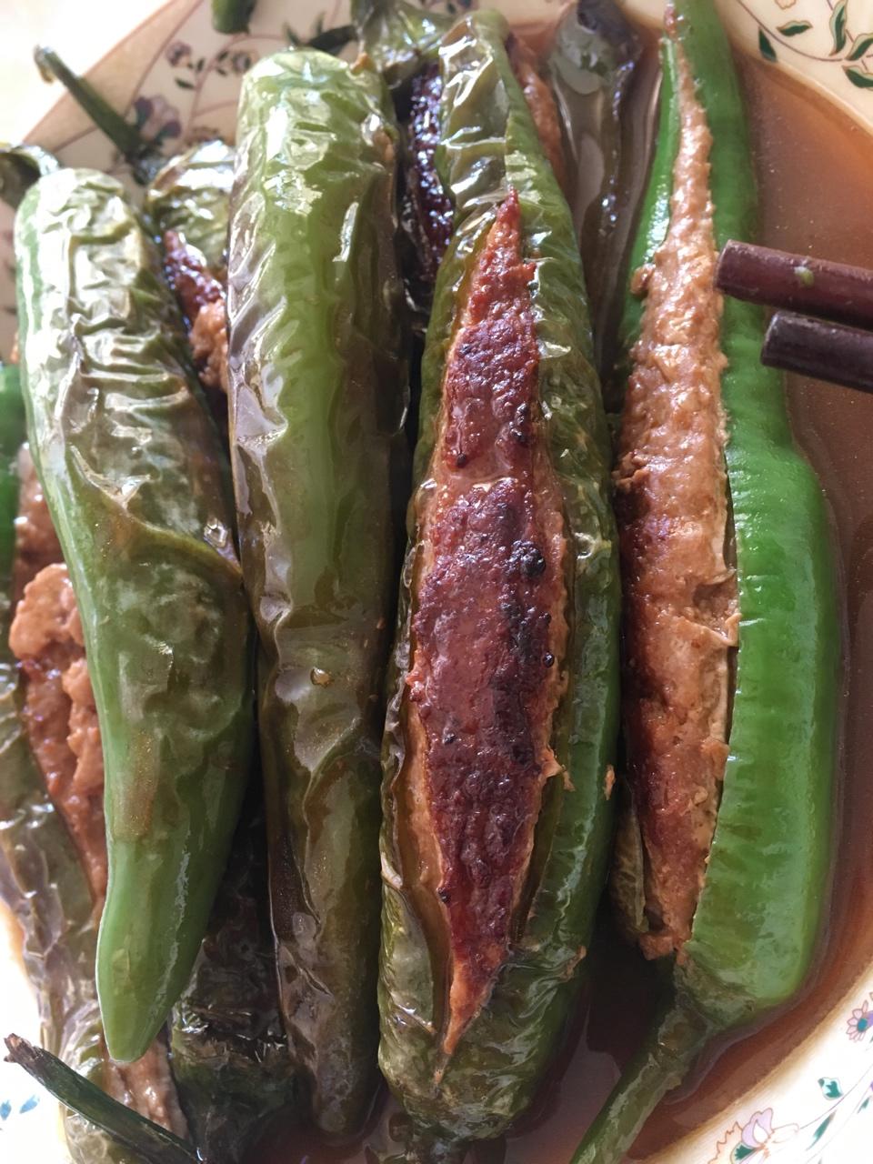 下饭菜肴--青椒酿肉