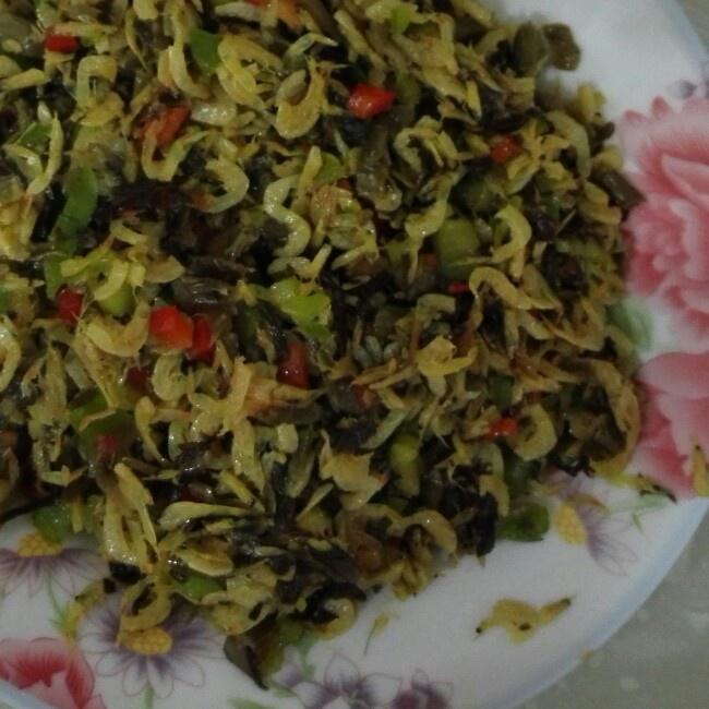 雪菜青椒炒虾米的做法