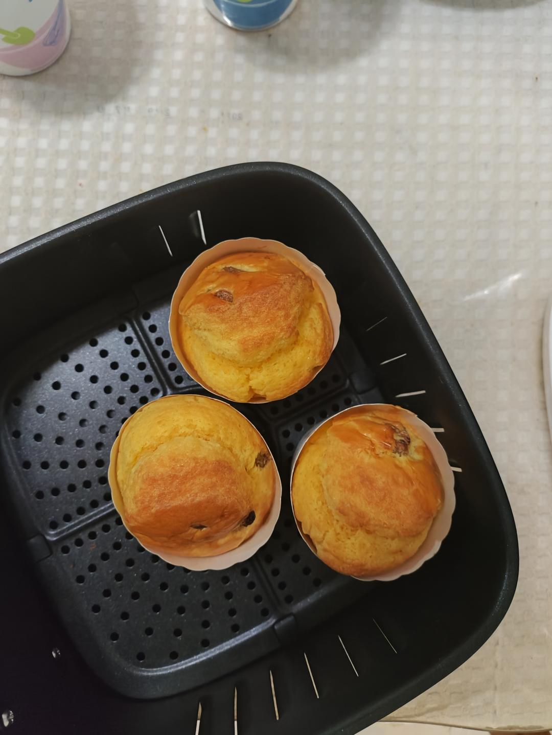 空气炸锅纸杯麦芬蛋糕（超简单）