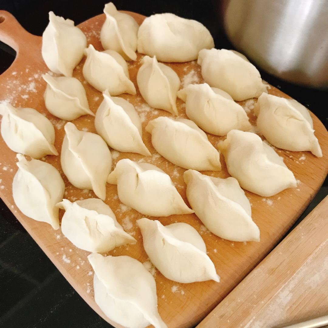 西葫芦鸡蛋虾皮饺子