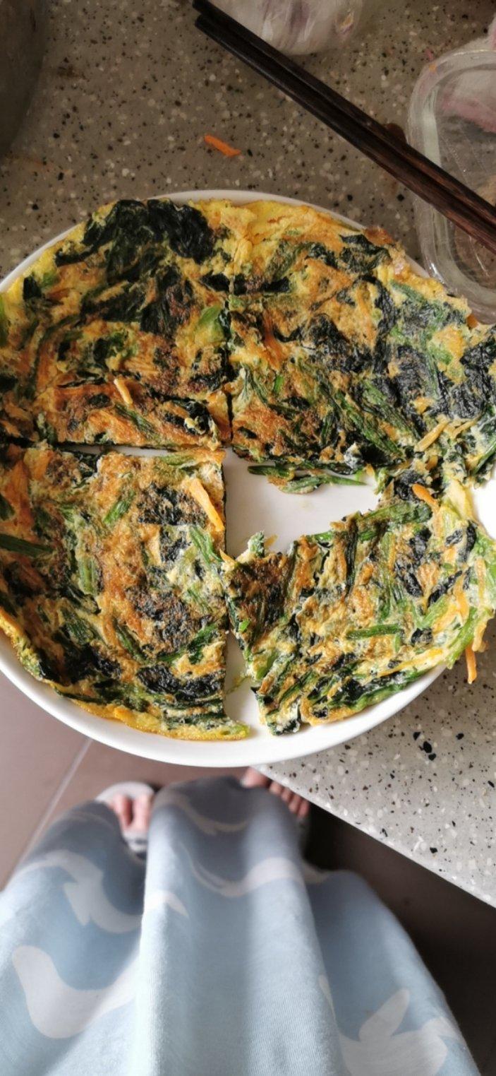 减脂餐：菠菜蛋饼（方便快捷）
