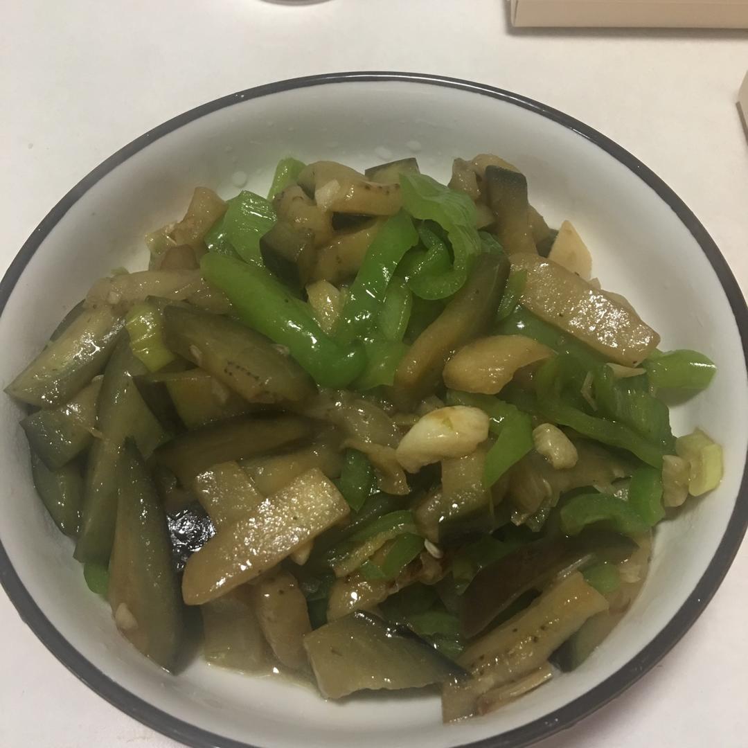 青椒炒茄子