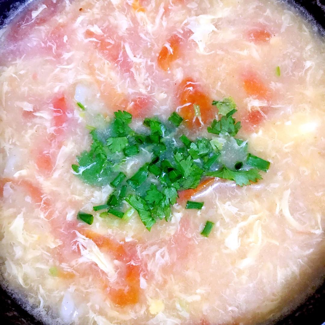 西红柿鸡蛋疙瘩汤