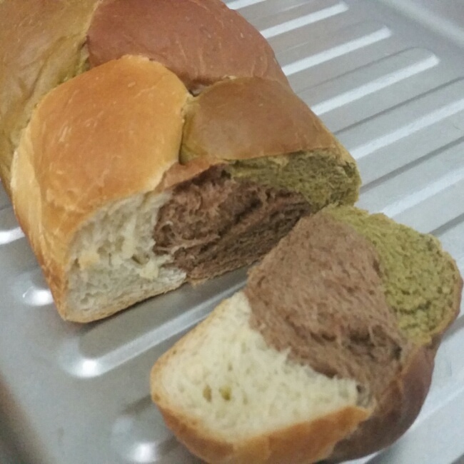 彩色土司面包