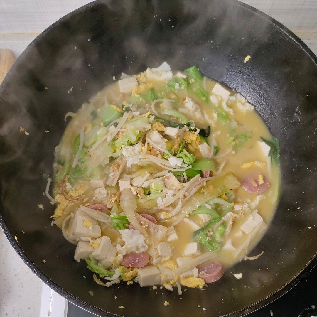 白菜三鲜汤