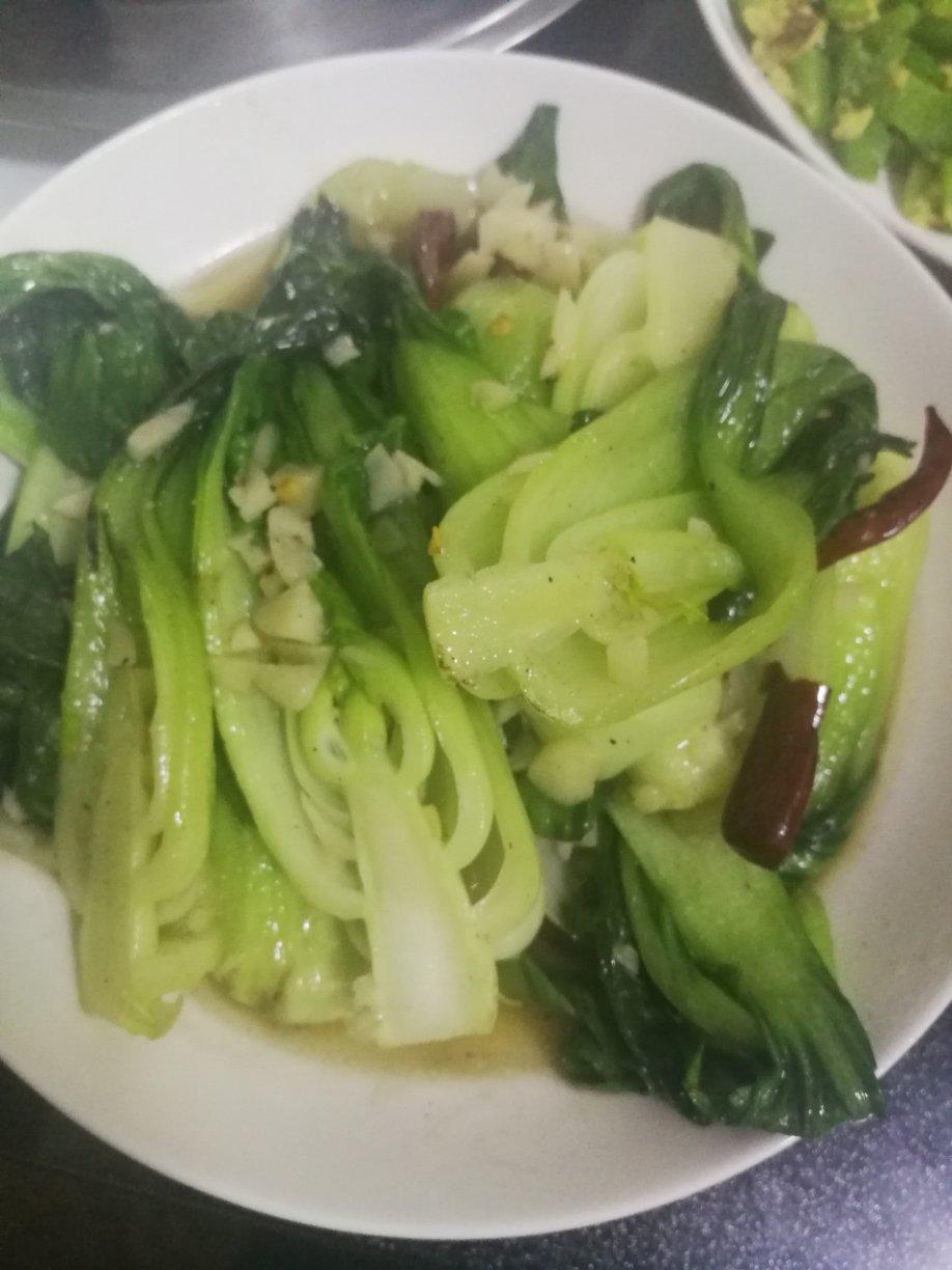 炒青菜，脆而不生，熟而不老