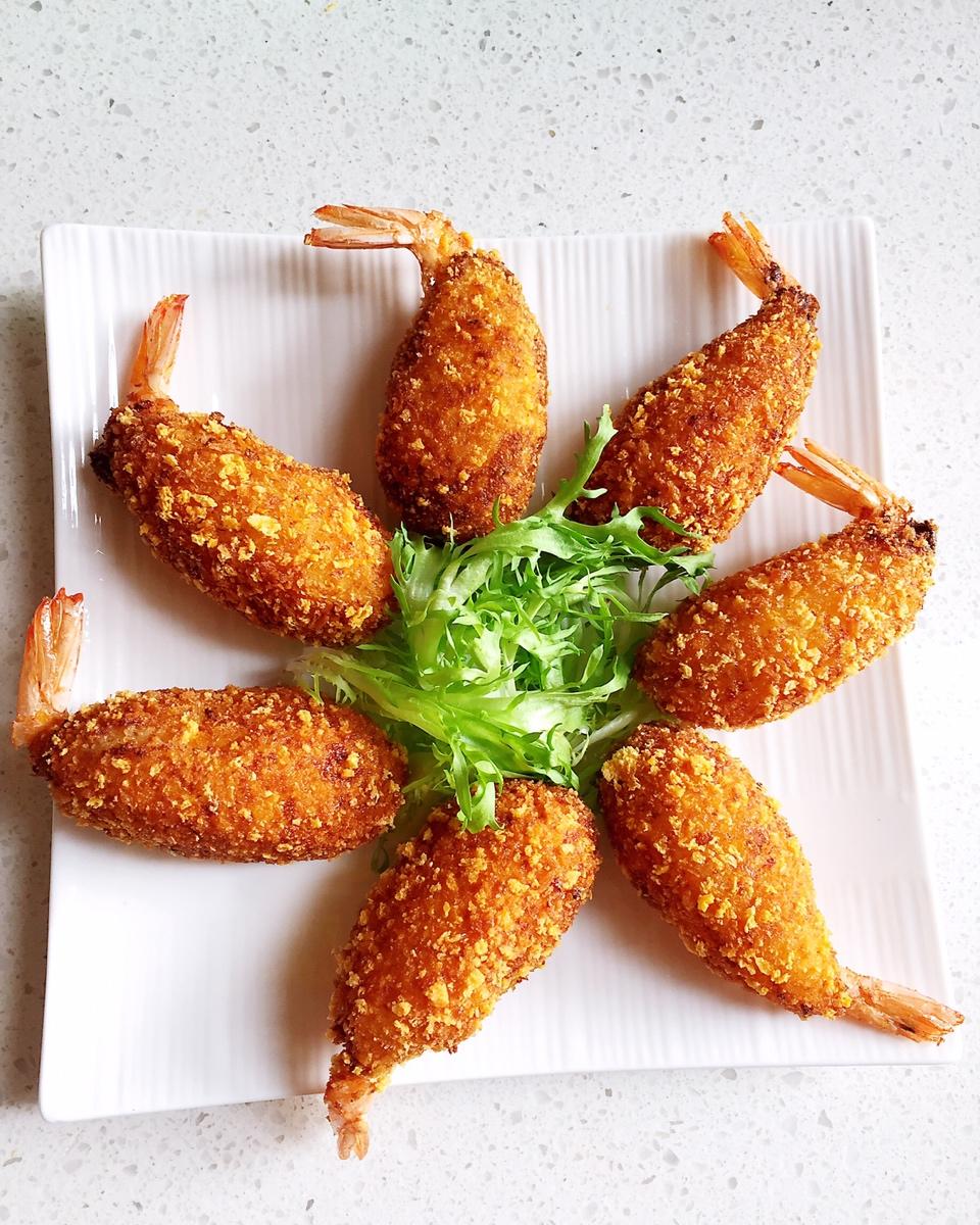 鲜虾可乐饼