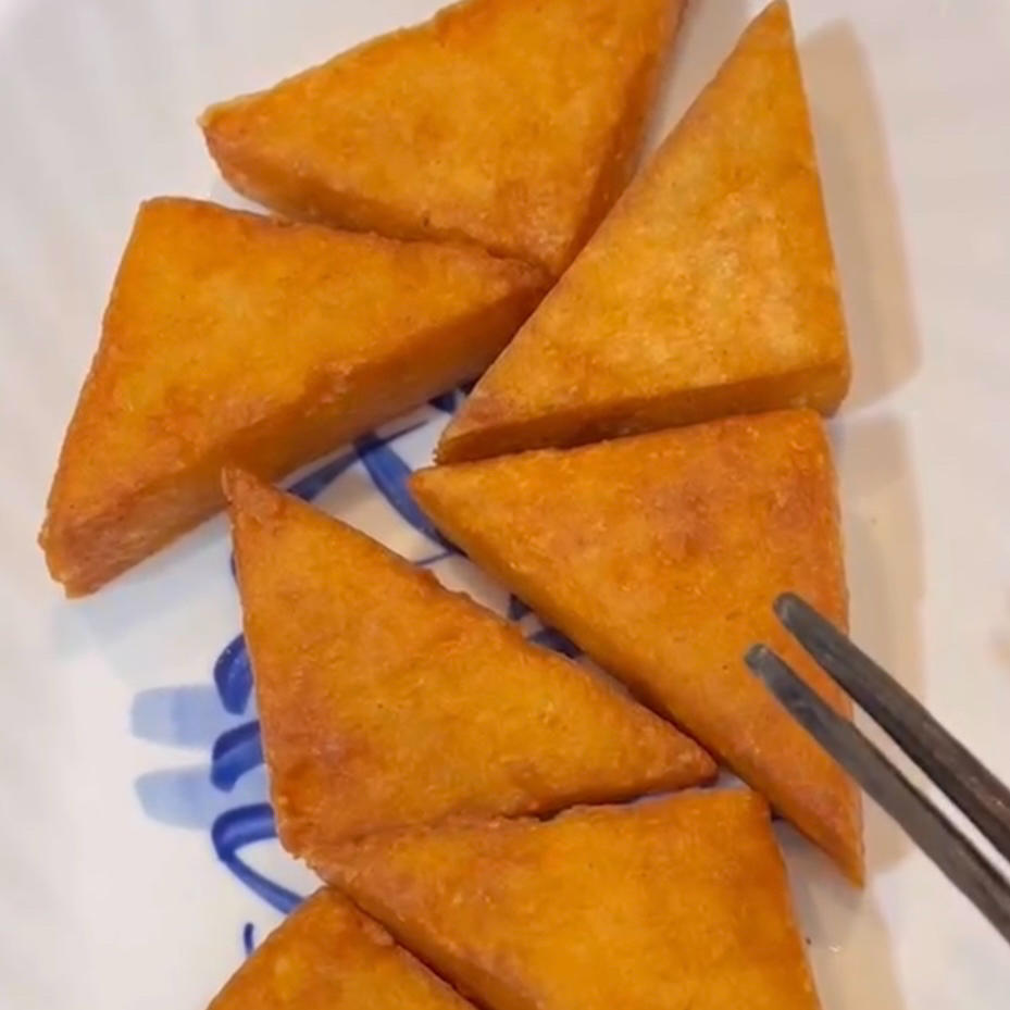 油炸三角糕的做法