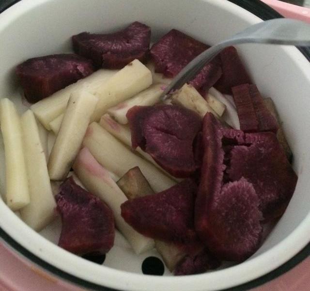 步骤图 牛奶紫薯山药 润肠的美容饮料的做法 牛奶紫薯山药 润肠的美容饮料的做法步骤 菜谱 下厨房