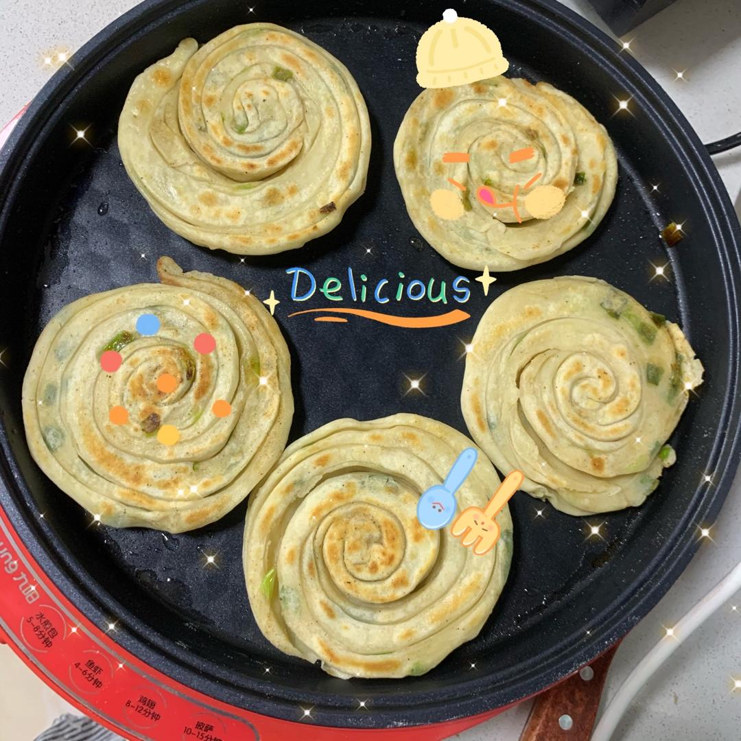 快手懒人版葱油饼❗️㊙️简单易做❗️超级酥脆❗️