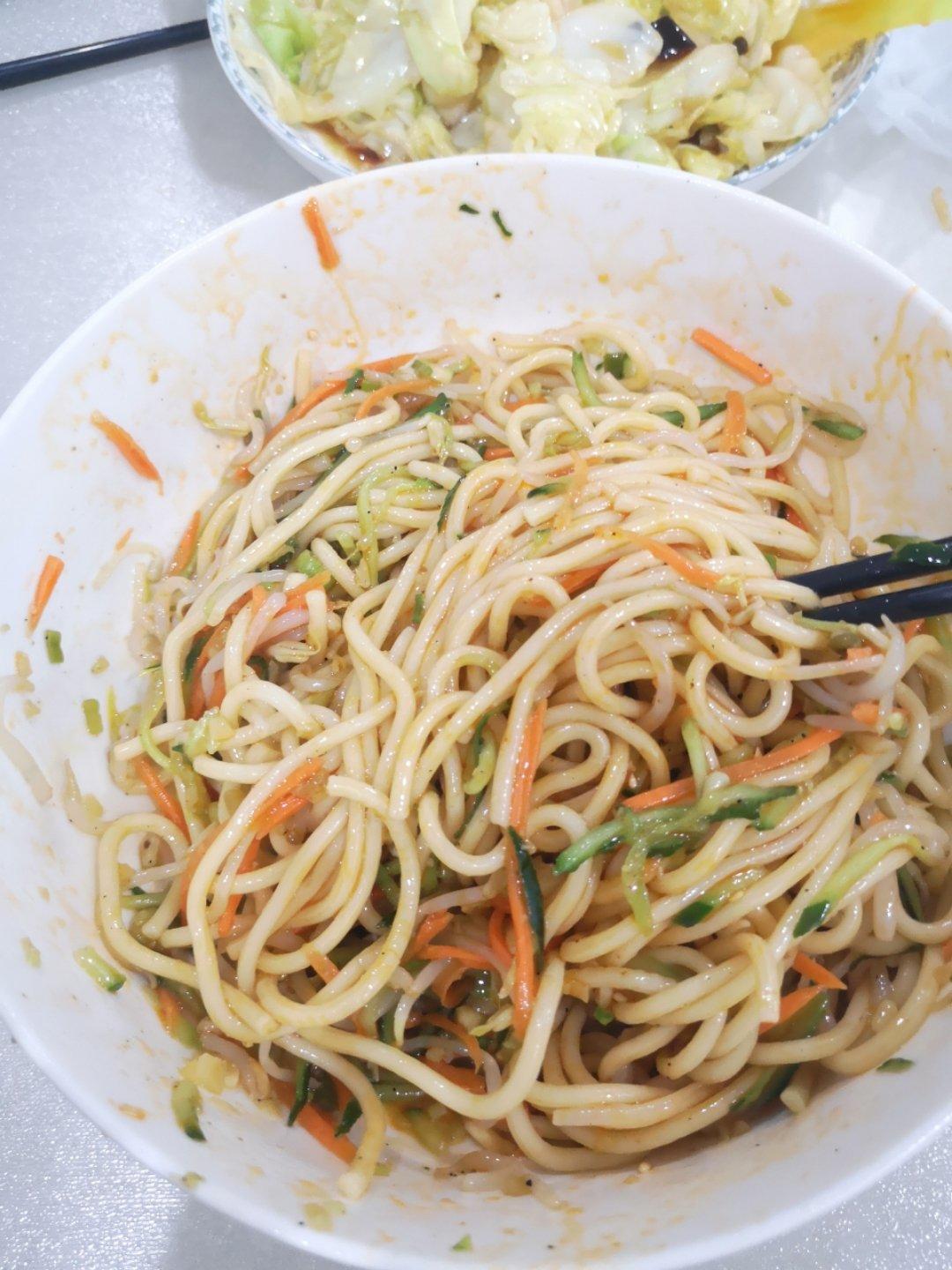 姥姥的爽口凉面！（干拌挂面）