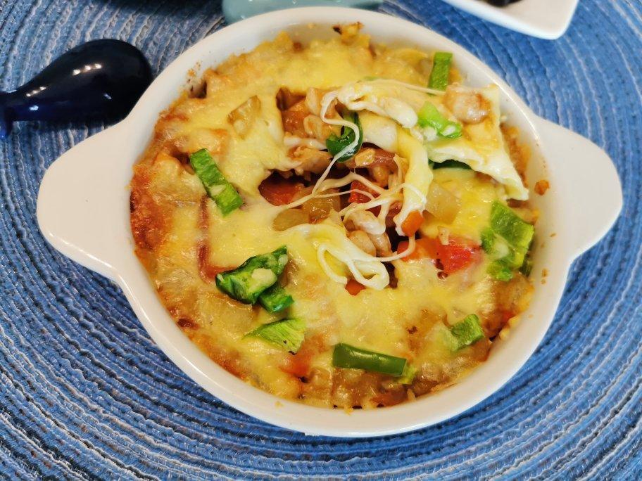 番茄鸡肉浓情焗饭【两人份】