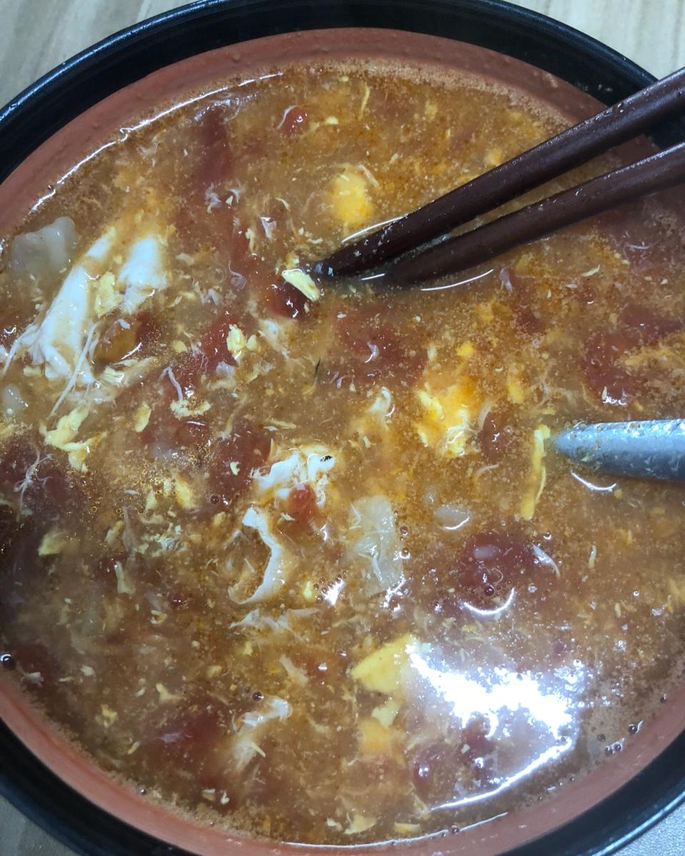 西红柿鸡蛋疙瘩汤