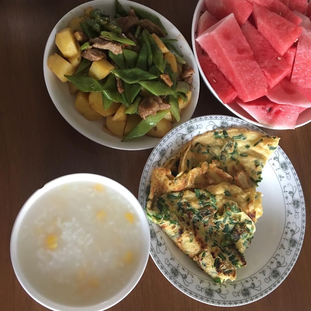 韭菜鸡蛋煎饼