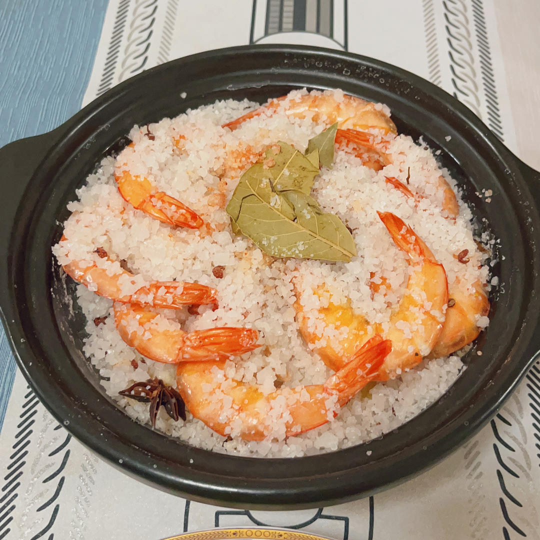 盐焗大虾的做法