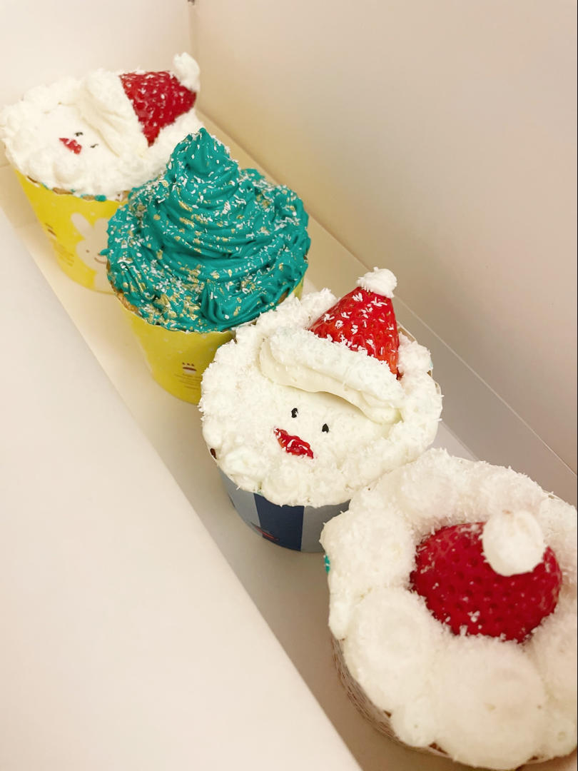 🎄圣诞款｜纸杯蛋糕｜超高颜值｜超可爱｜圣诞帽｜圣诞树｜麋鹿｜圣诞老人