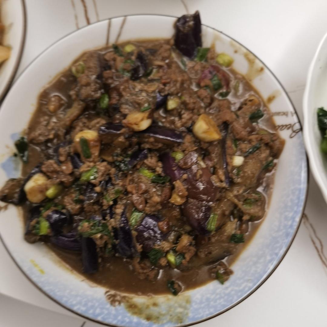 红烧肉沫茄子
