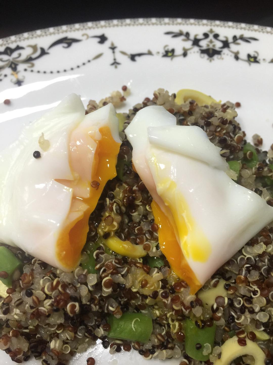 三色藜麦鸡蛋沙拉的做法