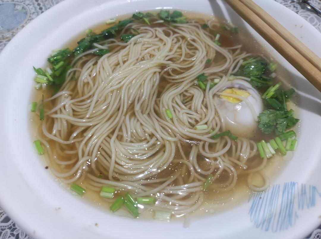 葱油小面～汤都喝光