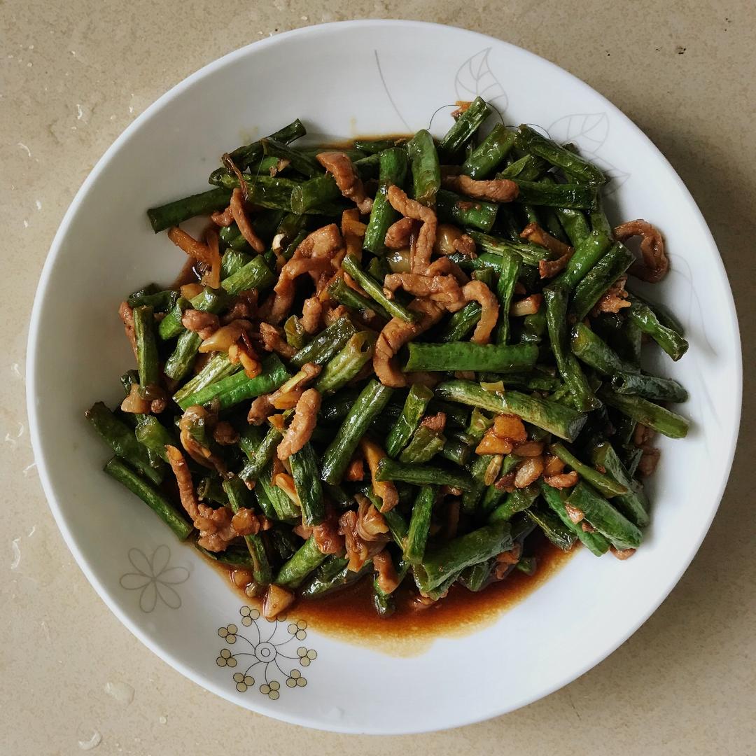 豆角炒肉丝