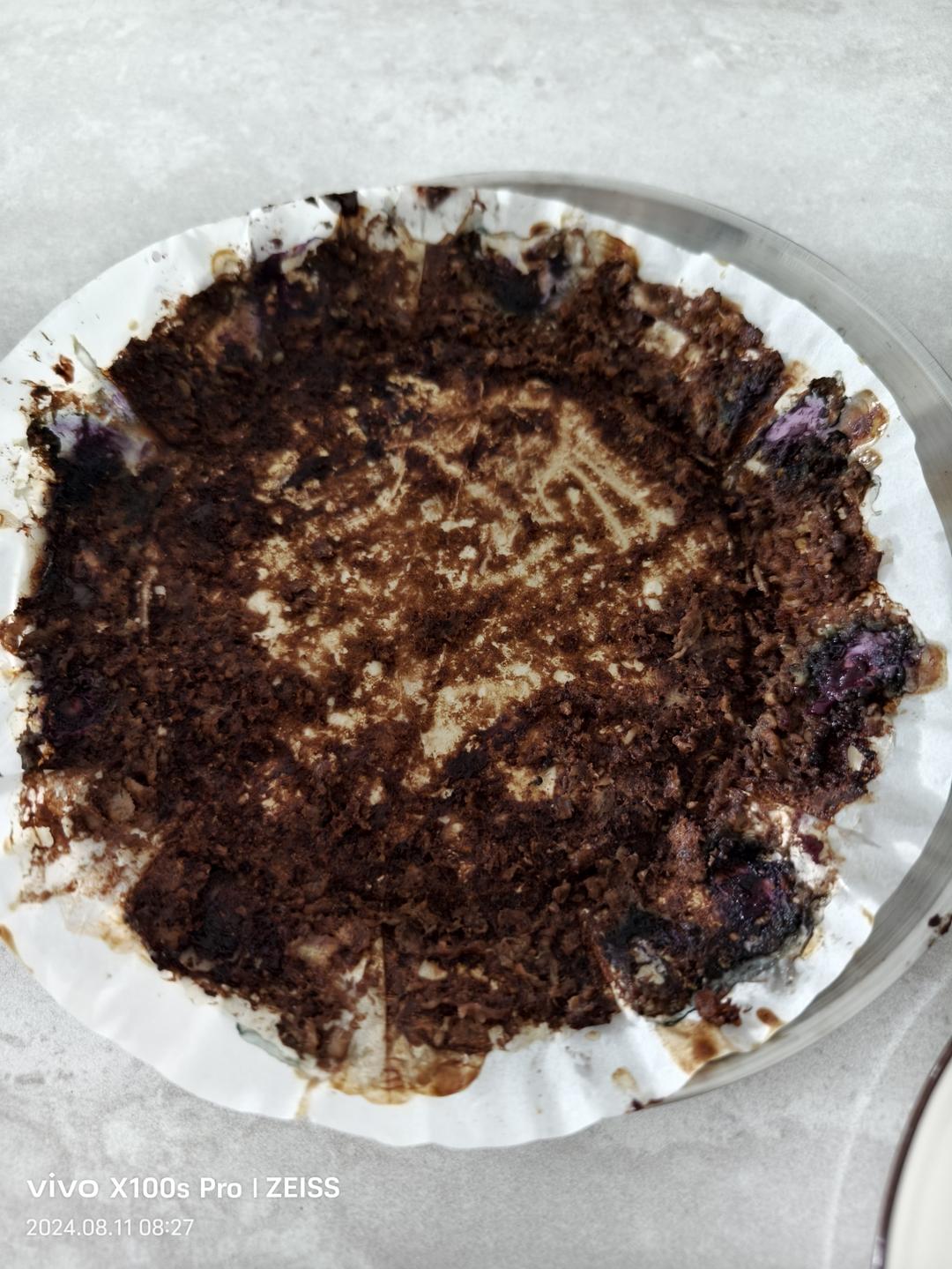 蓝莓燕麦蛋糕0糖油0面粉减脂期解馋甜品