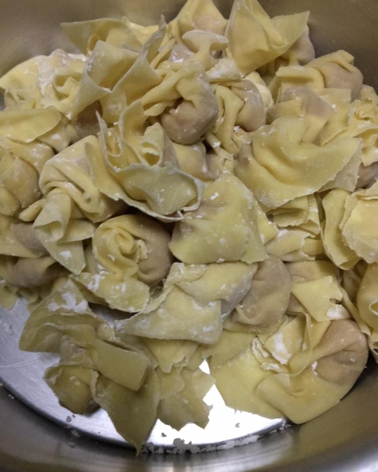 自己做馄饨皮、云吞皮