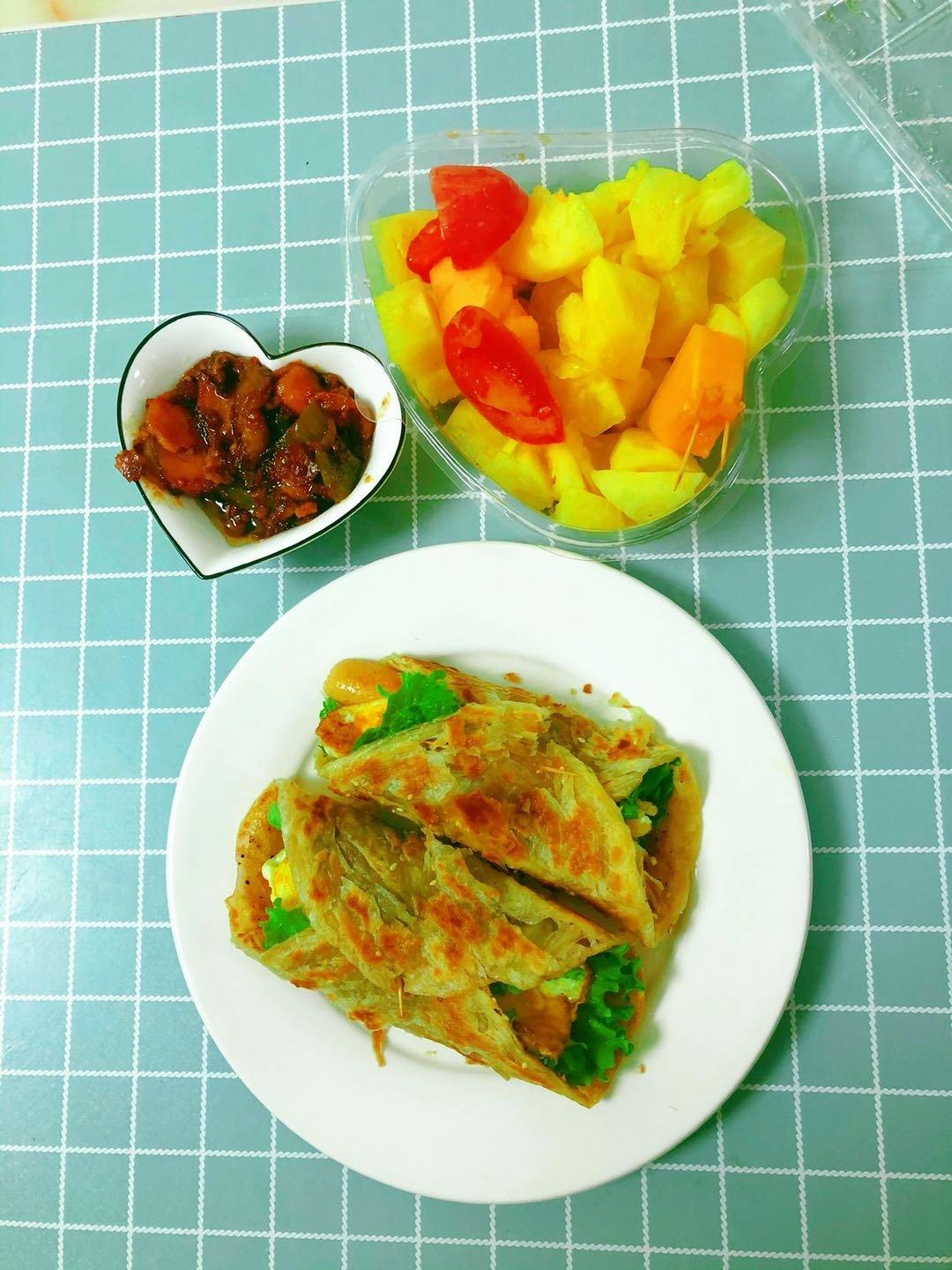 三分钟就可以做好孩子的早餐（手抓饼）