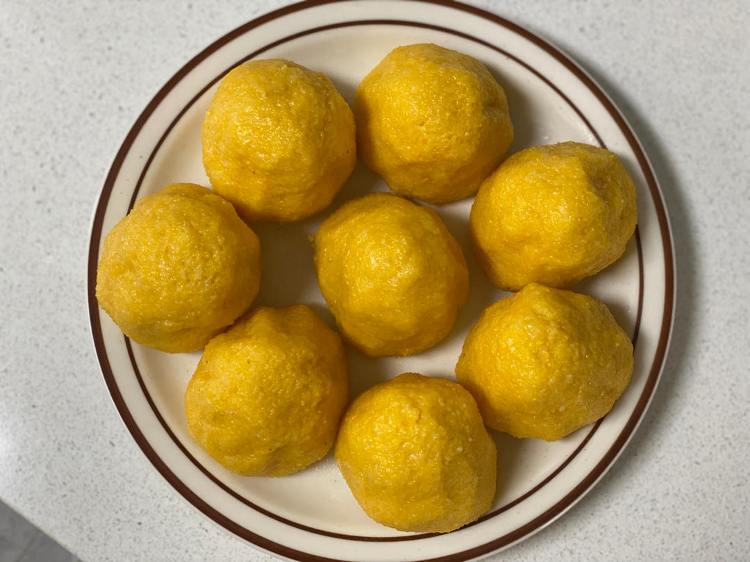 【粗粮】干吃都香玉米面窝窝头