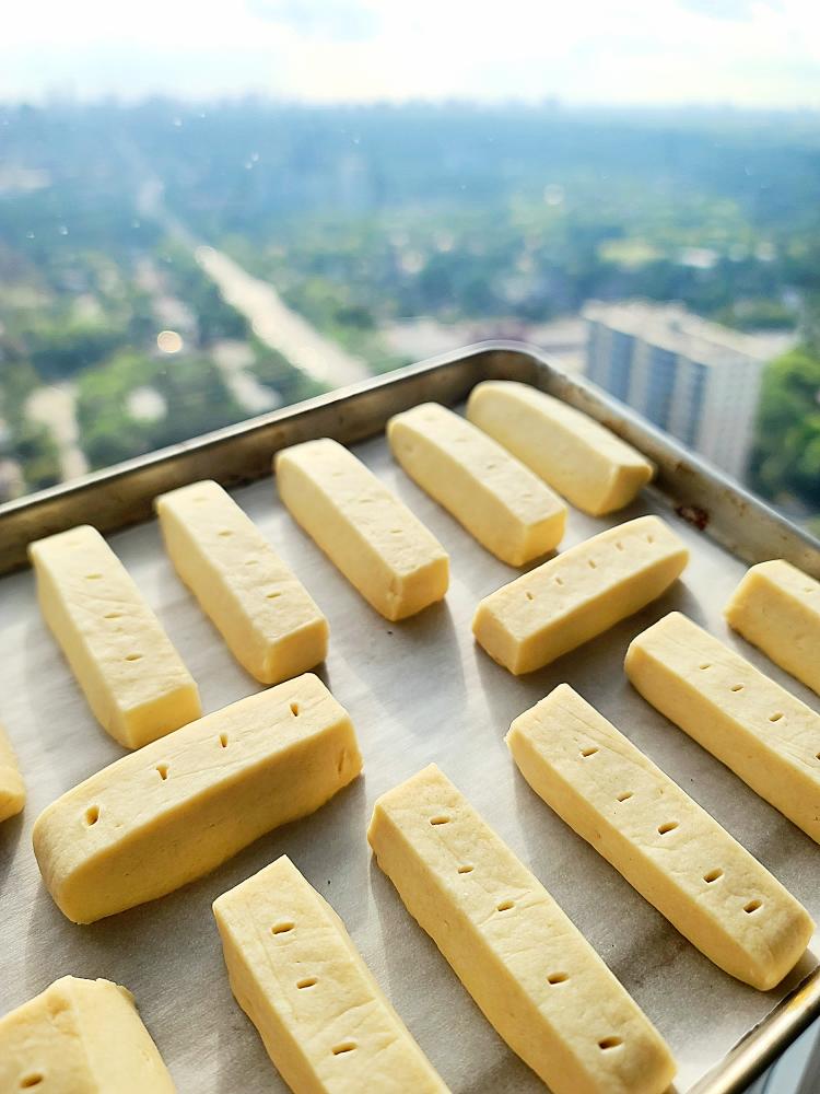 🪷英式厚切黄油曲奇饼干「微波炉」的做法