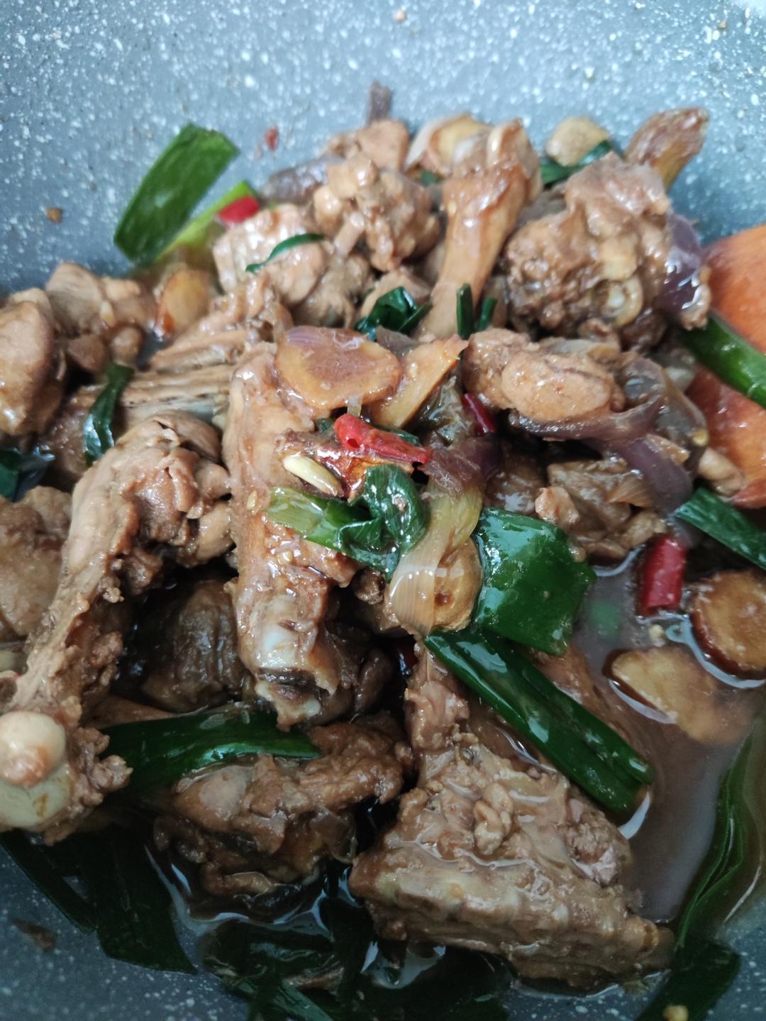 沙姜炒鸭(1鸭3吃之三)