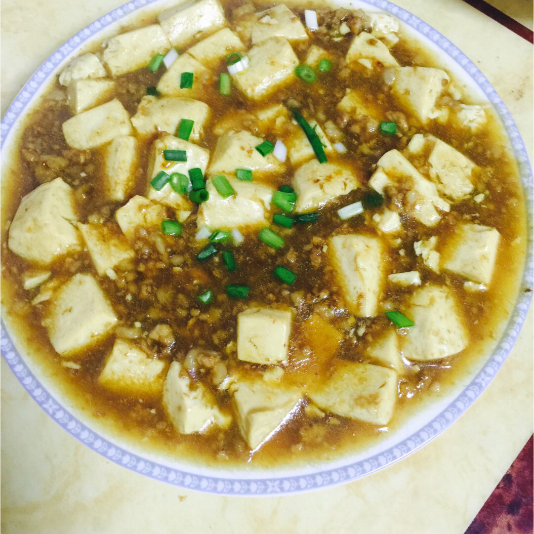 家常红烧肉末豆腐