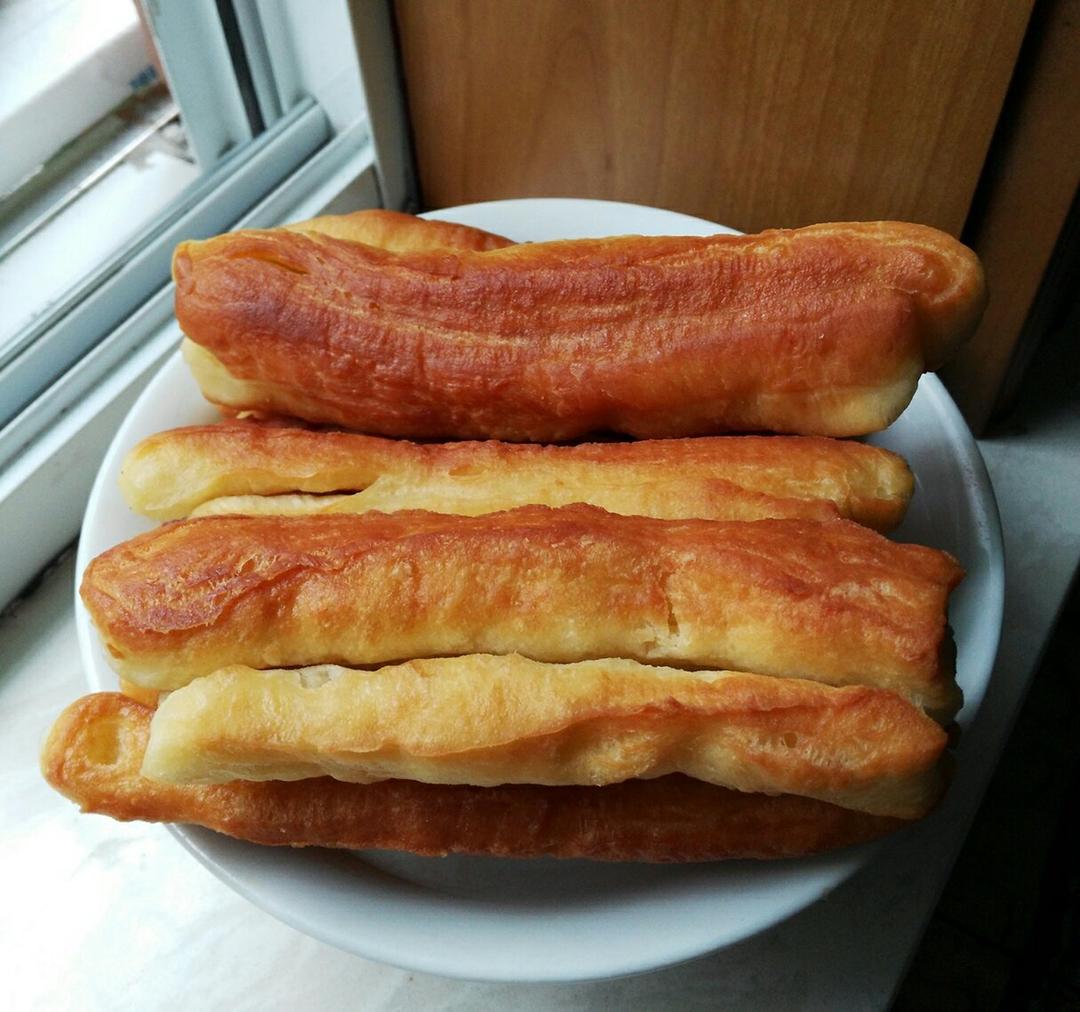 自制无泡打粉油条