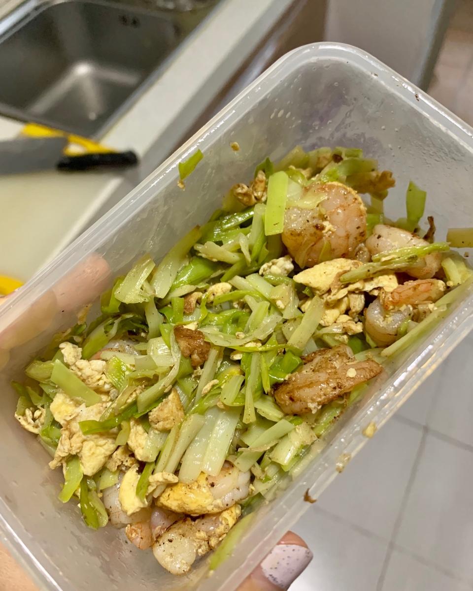 🍤韭黄虾仁炒滑蛋🍤—虾仁弹牙爽脆❗️极速版快手拌一拌炒一炒就能上桌咯❗️