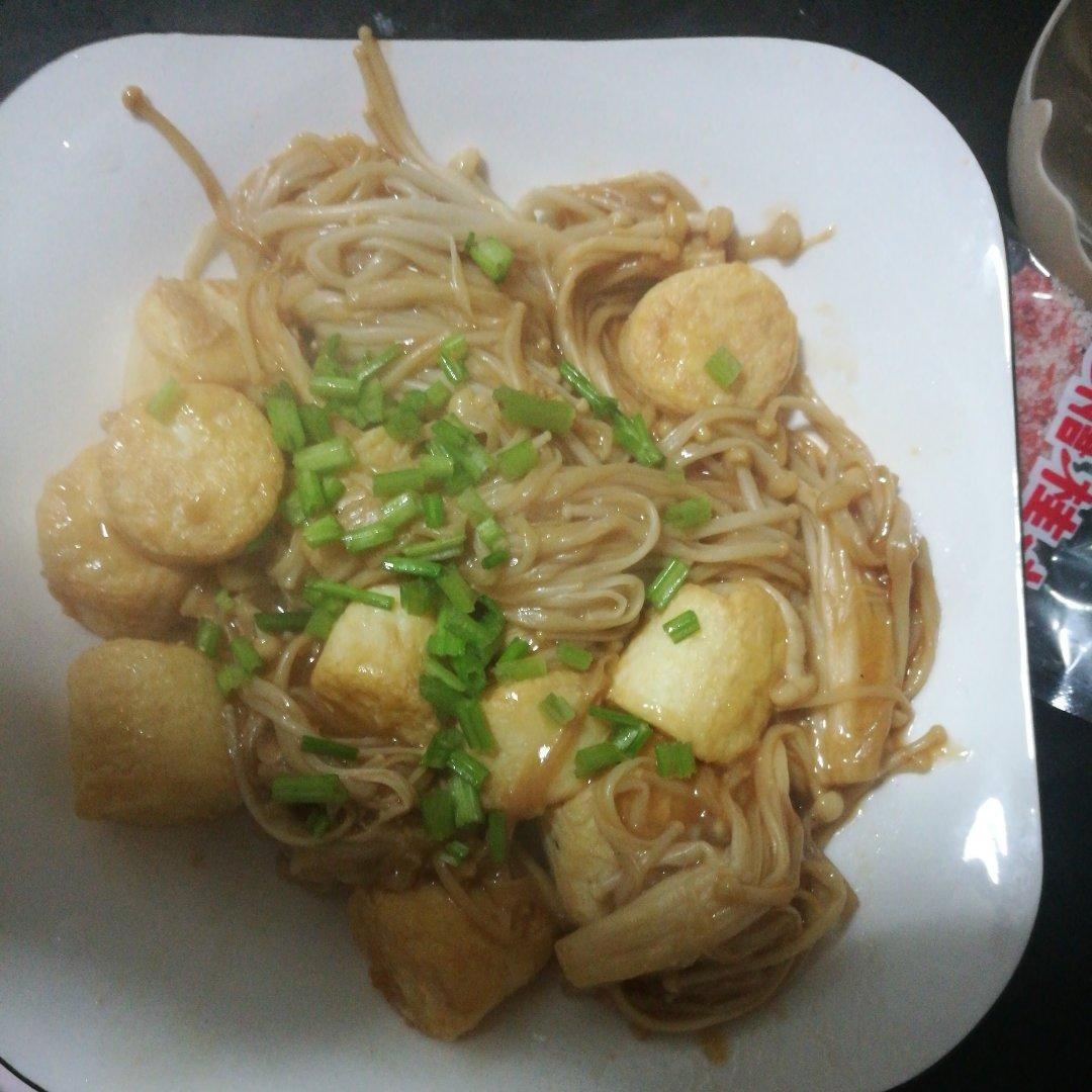 超级下饭菜--金针菇日本豆腐