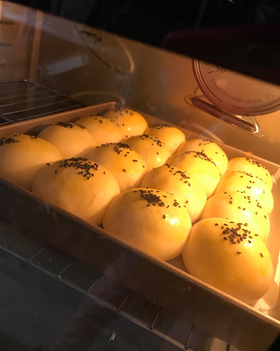 ai暖心烘焙做的牛奶面包---5°冷藏基础发酵