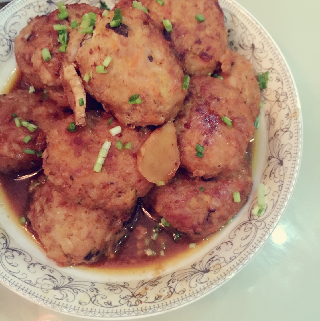 红烧肉圆