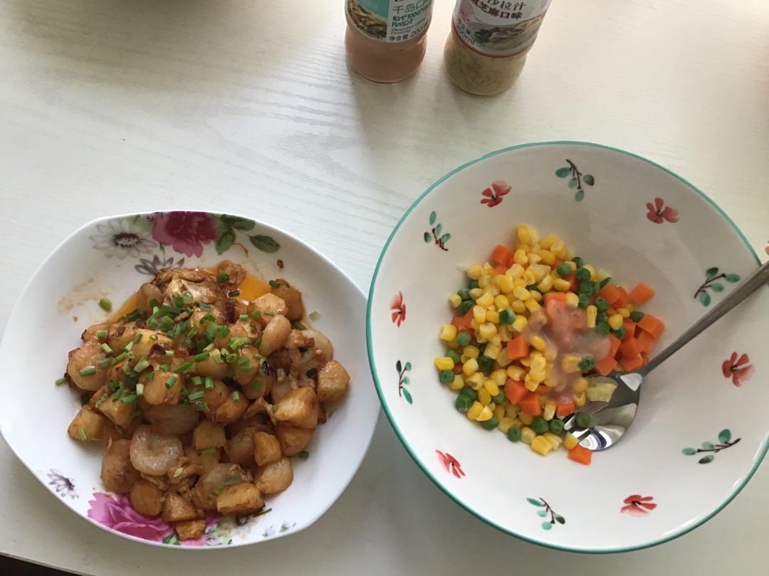 茄汁马蹄虾仁
